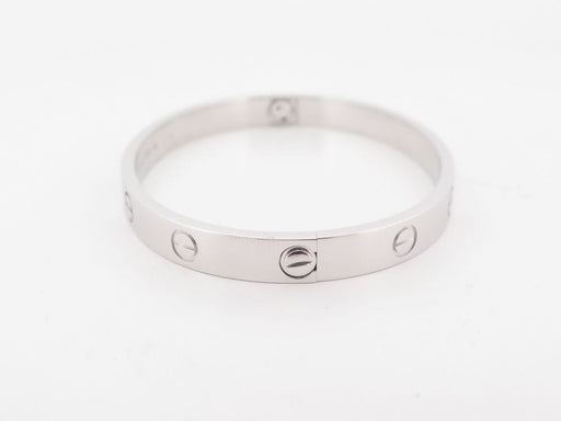 Bracelet Bracelet CARTIER Love 17 cm en or gris 18k 58 Facettes 252503