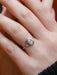 Ring 58 Art-Deco Ring White Gold Platinum Diamonds 58 Facettes J169