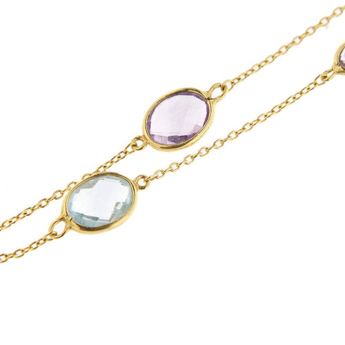 Collier Collier Or jaune Topaze Quartz 58 Facettes 34864