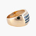 Bague Or Jaune / Diamants BAGUE JONC DIAMANTS & SAPHIRS 58 Facettes BO/220036