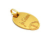 Pendant Medal Pendant Yellow Gold 58 Facettes 1180501CD
