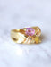Ring Vintage Toi & Moi ring, pink tourmaline and citrine 58 Facettes