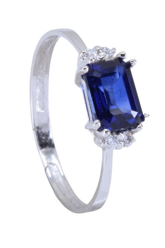 Bague Bague moderne, saphir, diamants 58 Facettes 063531