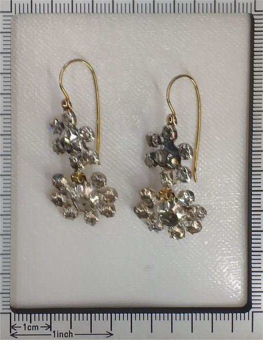Boucles d'oreilles Pendantes vintage, diamant 58 Facettes 23031-0059