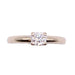 Solitaire ring in white gold and diamond 58 Facettes
