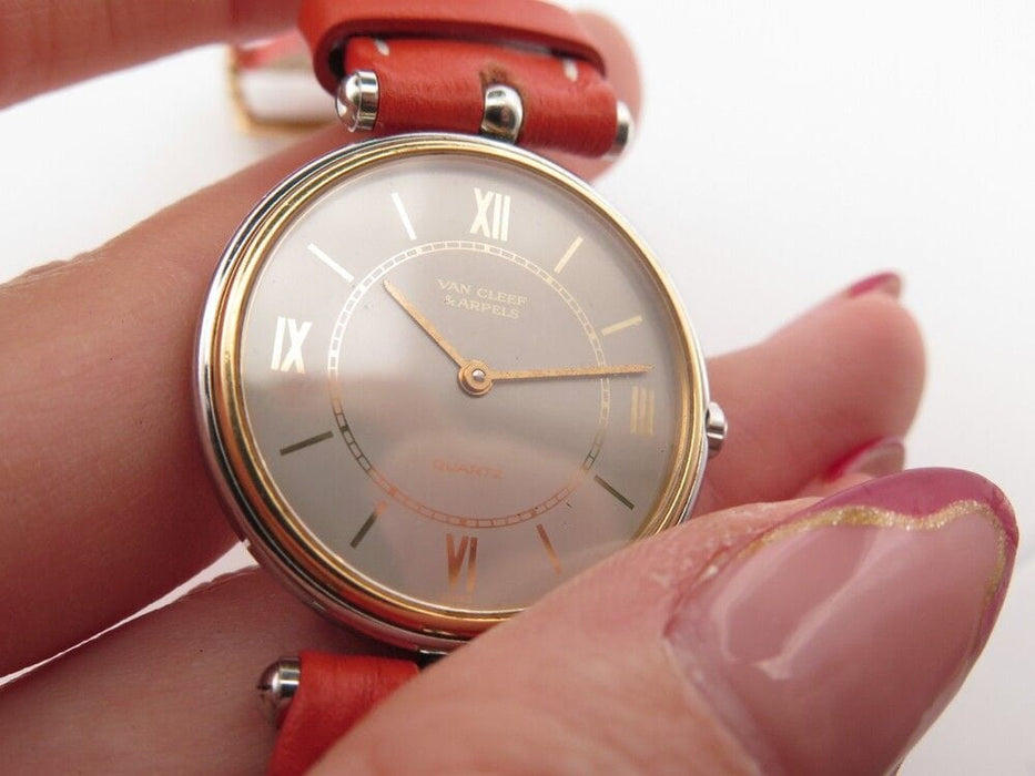 Montre vintage montre VAN CLEEF & ARPELS la collection 28mm acier or quartz 58 Facettes 256831