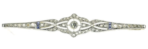 Broche Broche Art Déco diamants et saphirs 58 Facettes 15209-0123