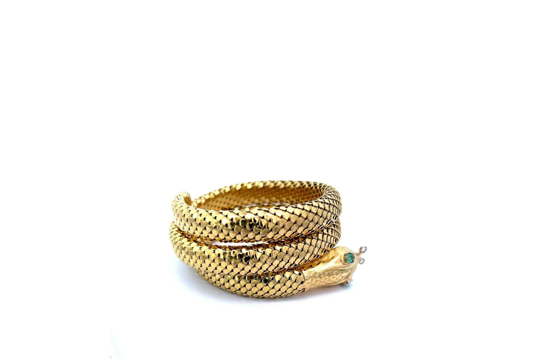 Bracelet Bracelet serpent en or jaune 58 Facettes 25074