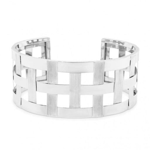 Bracelet Bracelet Manchette Tresse or gris 58 Facettes 62800052