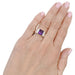 Ring 49 Cartier ring, "Tank", white gold, amethyst. 58 Facettes 33125