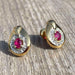 Earrings Ruby diamond earrings 58 Facettes 120