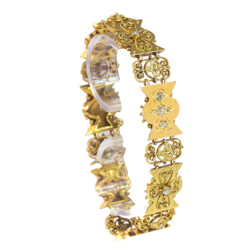 Bracelet Bracelet or, diamant 58 Facettes 23068-0296
