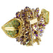 Clip Clip René Boivin, "Bouquet de Violettes", yellow gold, colored gems. 58 Facettes 30363