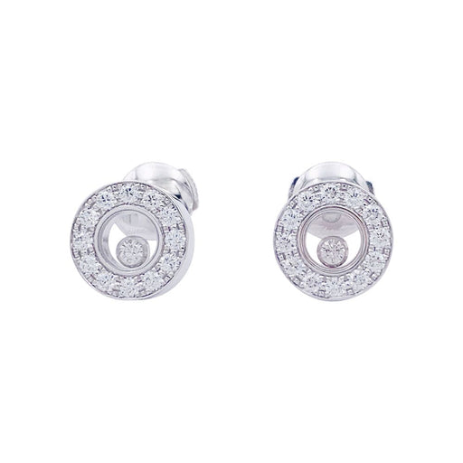 Earrings Chopard earrings, “Happy Diamonds”, white gold, diamonds. 58 Facettes 33016