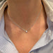 Diamond solitaire necklace. 58 Facettes 31206