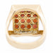 Ring 52 Cocktail Ring Yellow Gold Garnet 58 Facettes 2308821CN