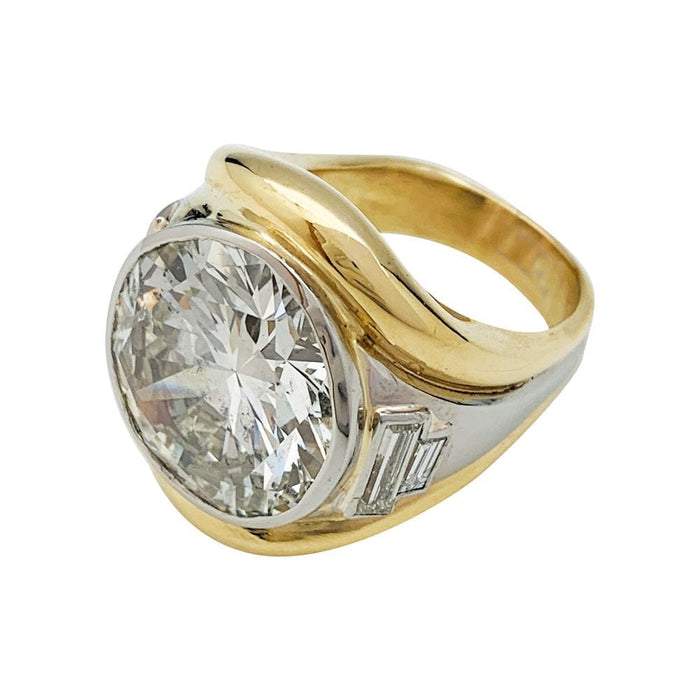 Bague 52 Bague bicolore diamant 11,06 carats. 58 Facettes 30935