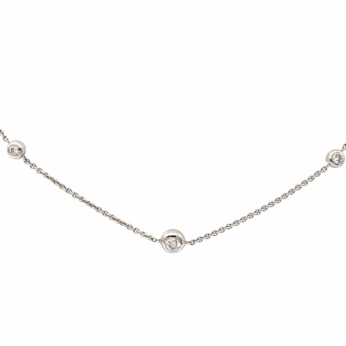 Collier Collier Or blanc Diamant 58 Facettes 2328938CN