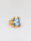 Bague Bague cocktail vintage en or et pierre bleue 58 Facettes 725