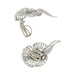 Earrings Scroll earrings in platinum, white gold and diamonds. 58 Facettes 31660