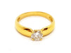 Bague 55 Bague Solitaire Or jaune Diamant 58 Facettes 06362CD