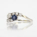 Ring 52 Ring you and me white gold sapphire diamonds 58 Facettes 22-523