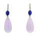 Earrings Purple jade lapis lazuli and diamond earrings 58 Facettes 22-196