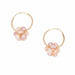 Small yellow gold and pink pearl hoop earrings 58 Facettes 16-306