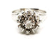 Bague 59 Bague Fleur Or blanc Diamant 58 Facettes 1356040CN