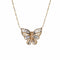 Collier COLLIER « PAPILLON » DEUX ORS 58 Facettes BO/220050