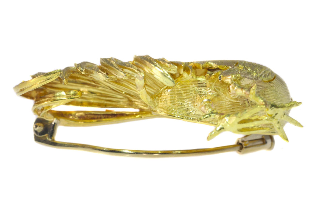Broche Broche coq en or avec peigne en rubis 58 Facettes 22033-0104