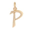 Pendentif Breloque en or Lettre P 58 Facettes 14-159