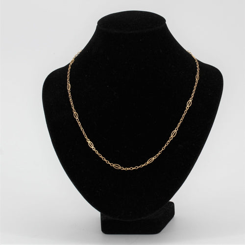 Collier Chaîne or jaune maille navette 58 Facettes 21-373