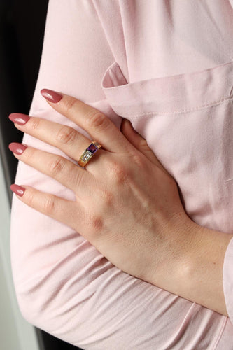 Bague 52 Bague Or jaune Améthyste 58 Facettes 2381958CN