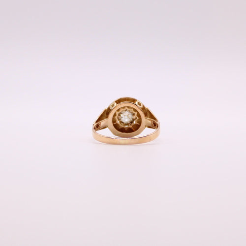 Bague Diamant Or jaune Années 50 58 Facettes