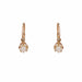 Small antique rose gold sleeper earrings with fine pearls 58 Facettes 19-020C