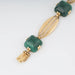 Bracelet Bracelet or jaune, malachite 58 Facettes 1