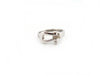 Ring 49 FRED ring force 10 mini ribbon 18k white gold & diamonds 58 Facettes 254899
