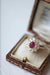 Ring Ruby daisy ring surrounded by diamonds 58 Facettes