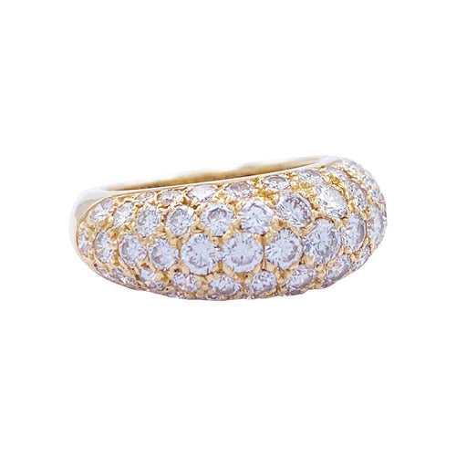 Bague 46 Bague jonc en or jaune, diamants. 58 Facettes 32328