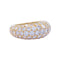 Bague 46 Bague jonc en or jaune, diamants. 58 Facettes 32328