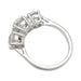 Bague Bague en platine et or blanc trilogie diamants. 58 Facettes