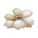 Brooch Van Cleef & Arpels “Rose de Noël” brooch in yellow gold, diamonds and mother-of-pearl. 58 Facettes 31835