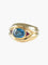 Bague Or Jaune / Saphir / 51 BAGUE " BLUE-EYE" OR & PIERRES 58 Facettes BO/220013