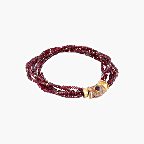 Collier Collier Grenats 58 Facettes