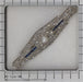 Brooch Art Deco diamond bar brooch with sapphires and a pearl 58 Facettes 22151-0089