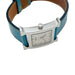 Watch Hermès watch model "Heure H", steel on leather. 58 Facettes 31237