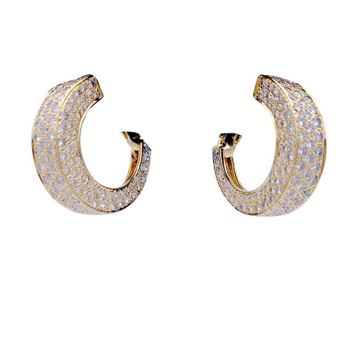 Boucles d'oreilles Clips d'oreilles O.J Perrin, or jaune, diamants. 58 Facettes 32899