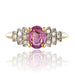 Bague 50 Bague saphir rose et diamants brillants 58 Facettes G49-8184685-50-1