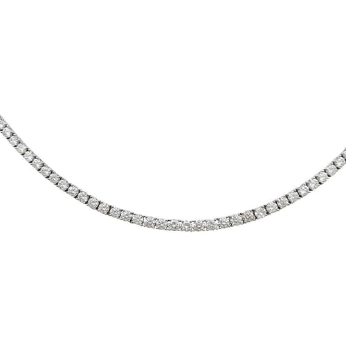 Collier Collier rivière diamants en or blanc. 58 Facettes 31008